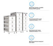 Блок батарей Solis FlexCore-ID 261kWh 832V 314Ah LiFePO4 (FlexCore-ID-261kWh) - Фото 1