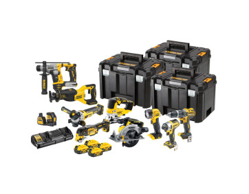 Набір з десяти інструментів акумуляторних DeWALT DCK1012P4T