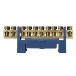 BC-510 6x9 10 отв. Нулевая шина с изолятором на Din-рейку BC-510 6x9 10 отв. Нулевая шина с изолятором на Din-рейку