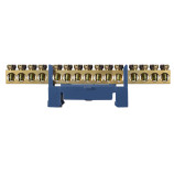 BC-515 6x9 15 отв. Нулевая шина с изолятором на Din-рейку BC-515 6x9 15 отв. Нулевая шина с изолятором на Din-рейку