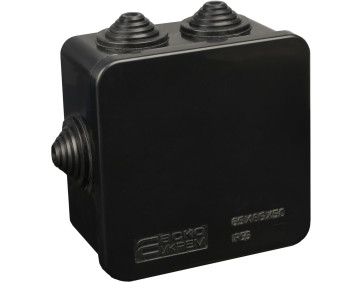Розподільча  коробка серії UAtmo Jet Black 85*85*50 (уп. 20шт)