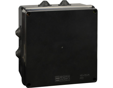 Розподільча  коробка серії UAtmo Jet Black 150*150*70 (уп. 9шт)