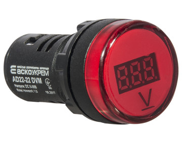 Цифровой измеритель напряжения AD22-22DVM DC 5-30В (красный) Цифровой измеритель напряжения AD22-22DVM DC 5-30В (красный)