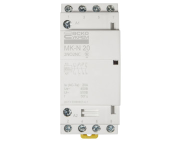 Модульный контактор MK-N 4P 20A 2NO2NC 220V