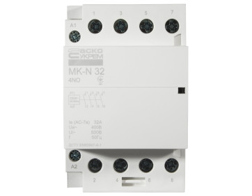 Модульний контактор MK-N 4P 32A 4NO 220V