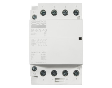 Модульный контактор MK-N 4P 40A 4NO 220V Модульный контактор MK-N 4P 40A 4NO 220V