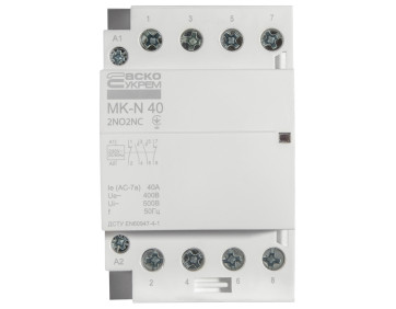 Модульный контактор MK-N 4P 40A 2NO2NC 220V