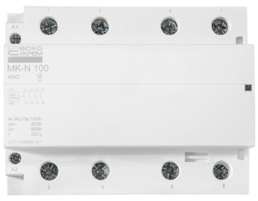 Модульний контактор MK-N 4P 100A 4NO 220V