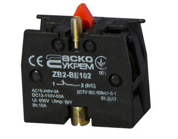 ZB2-BE102 NC Контакт до кнопок XB2