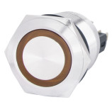 TYJ 22-271 Кнопка металева пласка з підсвічуванням, 1NO+1NC, жовта 220V. TYJ 22-271 Кнопка металева пласка з підсвічуванням, 1NO+1NC, жовта 220V.