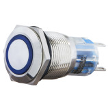 TYJ 19-271 Кнопка металева пласка з підсвічуванням, 1NO+1NC, синя 24V. TYJ 19-271 Кнопка металева пласка з підсвічуванням, 1NO+1NC, синя 24V.