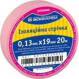 Стрічка ізоляційна 0,13мм*19мм/20м рожева Стрічка ізоляційна 0,13мм*19мм/20м рожева