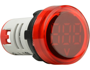 Круглый цифровой измеритель напряжения ED16-22VD 30-500В АС (красный) круглый цифровой измеритель напряжения ED16-22VD 30-500В АС (красный)