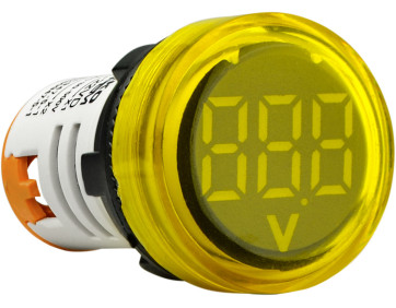 Круглый цифровой измеритель напряжения ED16-22VD 30-500В АС (желтый) круглый цифровой измеритель напряжения ED16-22VD 30-500В АС (желтый)