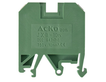 Клеммник JXB 10/35 зеленый