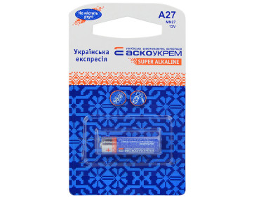 Батарейка лужна A27.MN27.BP1 (blister 1)