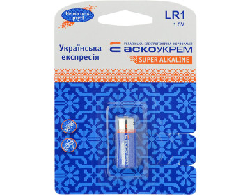 Батарейка лужна LR1.BP1 (blister 1)