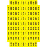 Наліпки "Знак "380 В" жовтий 45х22"