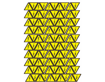 Наліпки "Знак"Небезпека ураження електричним струмом" 45 мм"