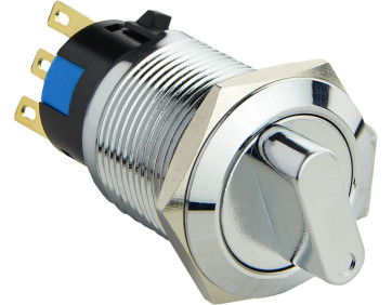 TY 19C-X11/3   Кнопка металева поворотна 3-и поз 2NO+2NC.