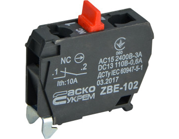 ZBE-102 N/C Контакт до постів керування XAL-D