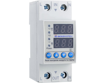 Реле контролю напруги та струму RKV 2P 63А