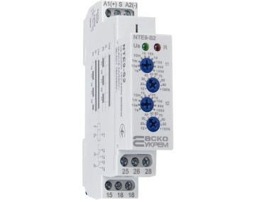 Реле времени асимметричного цикла NTE9-S2 AC/DC 12-240V