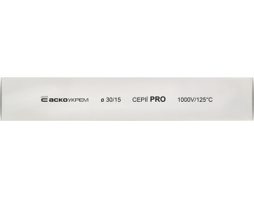 Термоусадочная трубка 30,0/15,0 шт. (1м) белая серии PRO