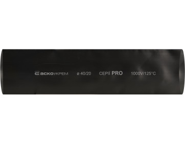 Термоусадочная трубка 40,0/20,0 шт. (1м) черная серии PRO