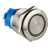 TYJ 19-271 Кнопка металева пласка з підсвічуванням, 1NO+1NC, червона 12V. TYJ 19-271 Кнопка металева пласка з підсвічуванням, 1NO+1NC, червона 12V.