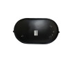 Світильник НПП1202-100W-E27-IP65 овал чорний з решіткою TNSy - Фото 1