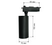 Трековий світильник Accente A-20-01 20Вт 4200К чорний - Фото 2
