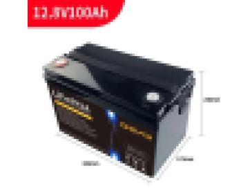 Літій-залізо-фосфатний акумулятор GEAR LiFePO4 12.8V 100AH (BMS-50A / 100A), (328x230x172), 10.1kg д
