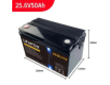 Літій-залізо-фосфатний акумулятор GEAR LiFePO4 25.6V 50AH (BMS-50A / 50A), (328x230x172), 10.5kg до