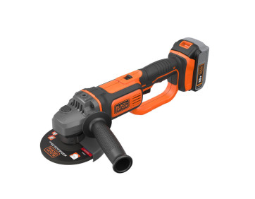 Шліфмашина кутова - болгарка акумуляторна BLACK+DECKER BCG720M1