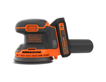 Шліфмашина ексцентрикова акумуляторна BLACK+DECKER BDCROS18