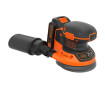Шліфмашина ексцентрикова акумуляторна BLACK+DECKER BDCROS18N - Фото 1