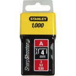Скоби тип А висотою 4 мм, для степлера ручного Light Duty, в упаковці 1000 шт STANLEY 1-TRA202T Скоби тип А висотою 4 мм, для степлера ручного Light Duty, в упаковці 1000 шт STANLEY 1-TRA202T