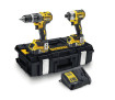 Набір з двох інструментів безщіткових DeWALT DCK266P2+DCB184 - Фото 1
