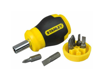 Отвертка - набор Multibit Stubby с шестью сменными битами STANLEY 0-66-357