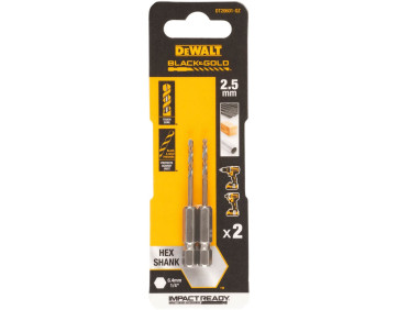 Свердло по металу EXTREME IMPACT Black & Gold DeWALT DT20601