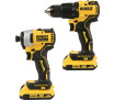 Набір з двох інструментів безщіткових DeWALT DCK2062D2T - Фото 1