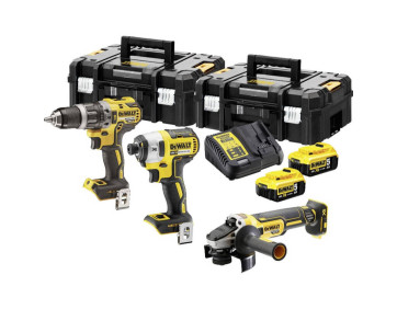 Набір з трьох інструментів безщіткових DeWALT DCK384P2T