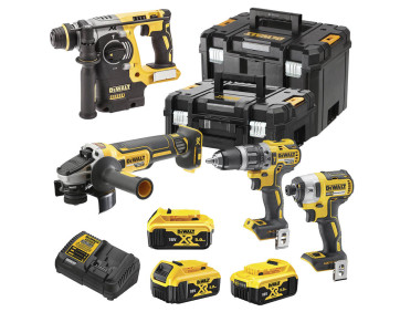 Набір з чотирьох інструментів безщіткових DeWALT DCK422P3T