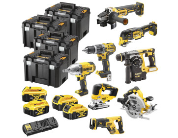 Набор из восьми инструментов аккумуляторных DeWALT DCK865P4T