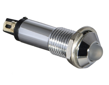 Сигнальна арматура AD22B-8  біла 220V AC