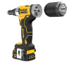 Заклепочник аккумуляторный бесщеточный DeWALT DCF414E2GT - Фото 5