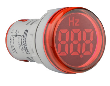 Світлосигнальна арматура з індикатором частоти серії U-ADM-Hz ᴓ22мм, кругла, червона