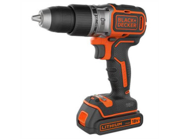 Дриль-шурупокрут акумуляторний безщітковий ударний BLACK+DECKER BL188KB