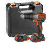 Дриль-шурупокрут акумуляторний безщітковий ударний BLACK+DECKER BL188KB - Фото 2